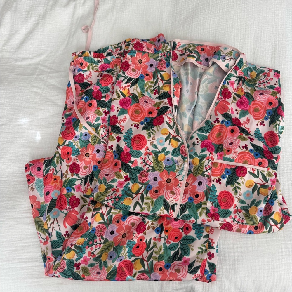 Rifle Paper Co. x Summersalt collaboration pajama set size XL